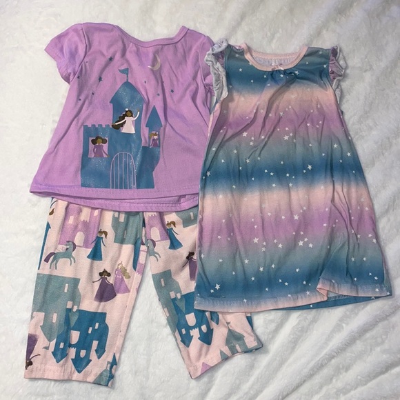 Carter's Pajamas Carters Pajama Set Dress And Pants And Tshirt Size 2t Poshmark